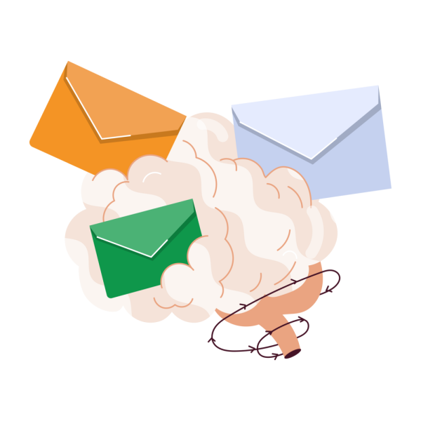 Brain with mail